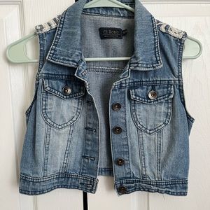 Jean jacket vest